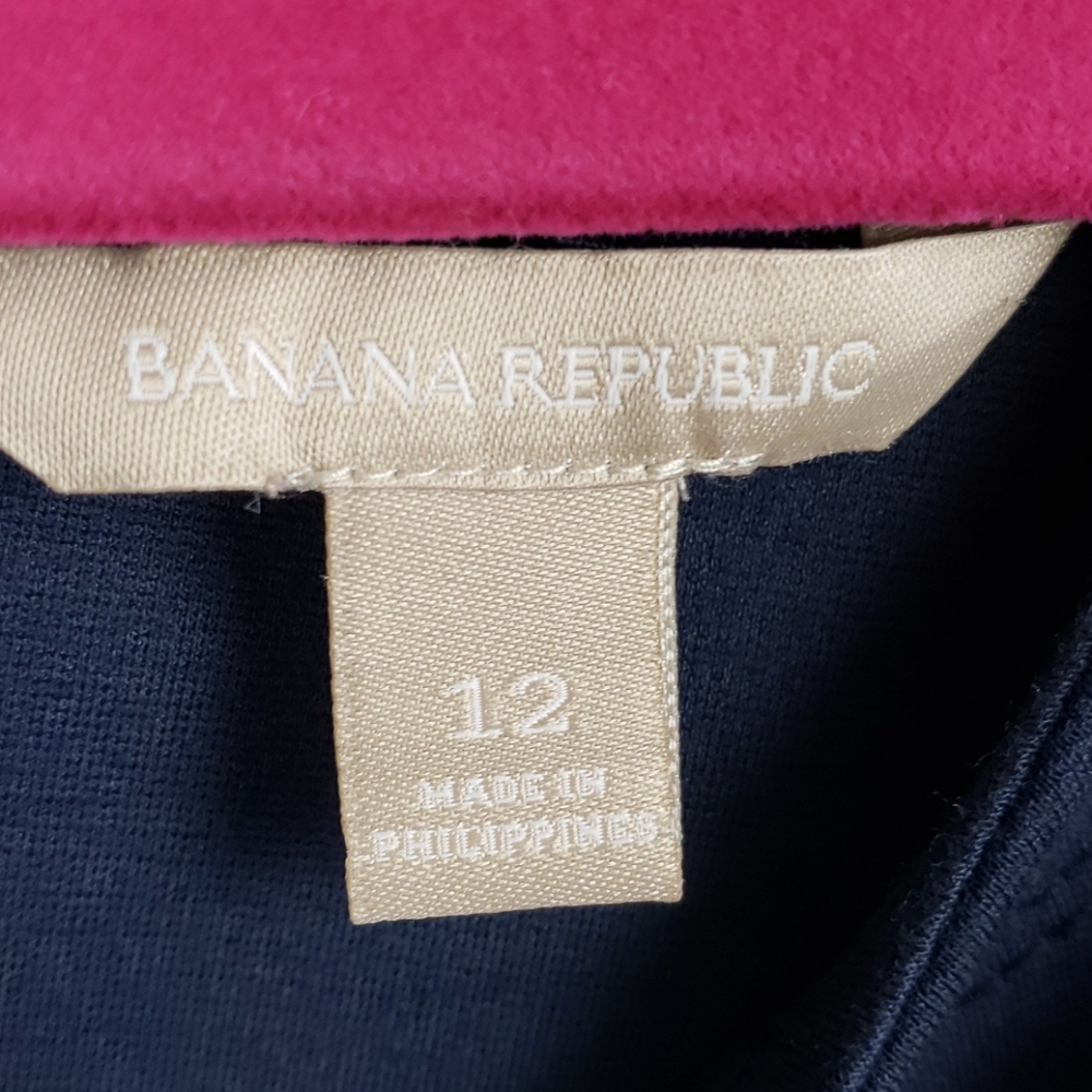Banana Republic Navy & White Striped Dress - Picture 10 of 12